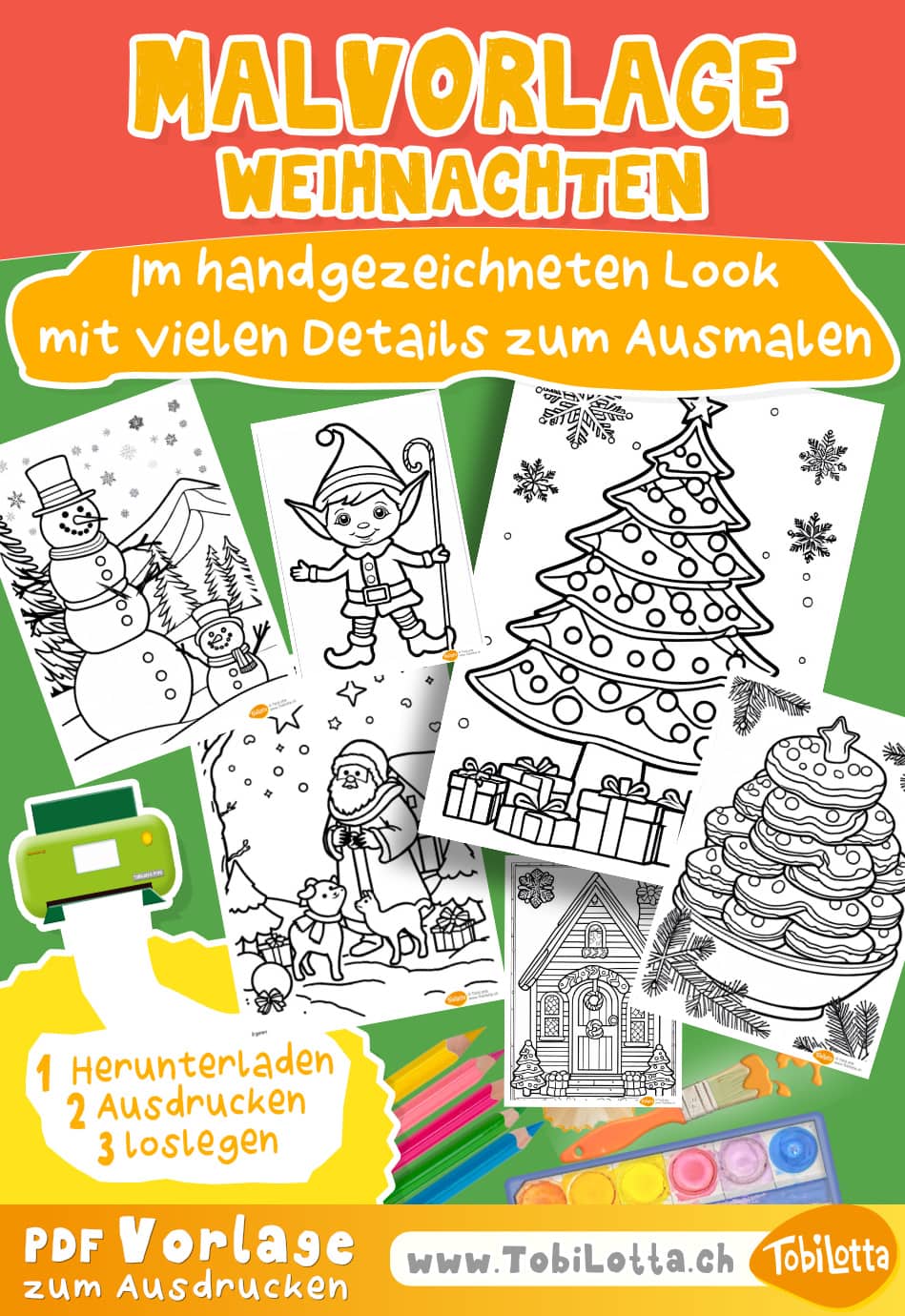 149354 -2- Weihnachten Malvorlage Kinder pdf gratis zum ausdrucken pdf vorlage weihnachten advent motive geschenk weihnachtsmann schneemann stern glocke weihnachtsbaum