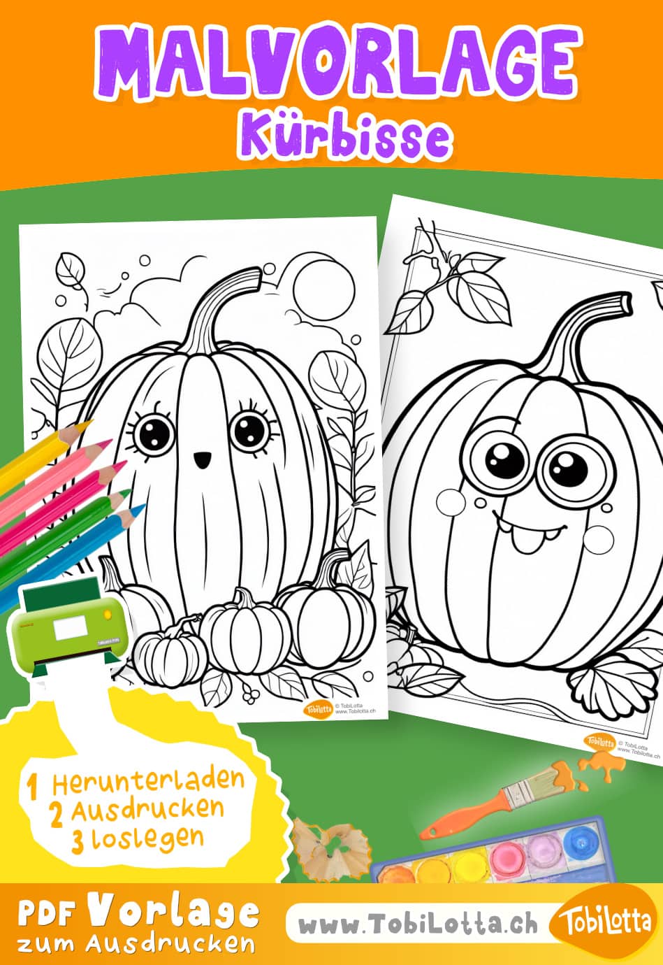 951762 -4- Kürbisse Halloween kürbis malvorlage ausmalvorlage kinder halloween herbst malen ausmalschablone fensterbilder kürbisse pdf vorlage herunterladen gratis halloween